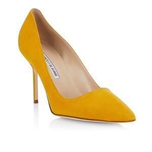 Manolo Blahnik BB 90MM Suede Pumps